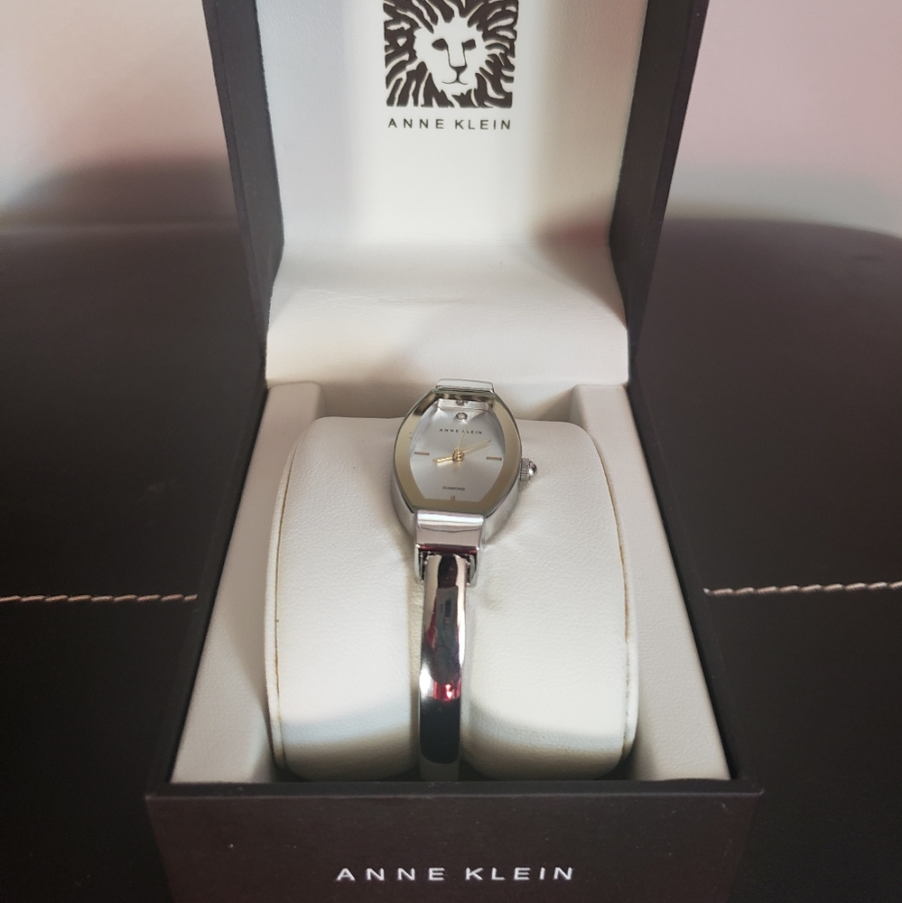 Anne Klein Women's Diamond Stainless Steel Watch